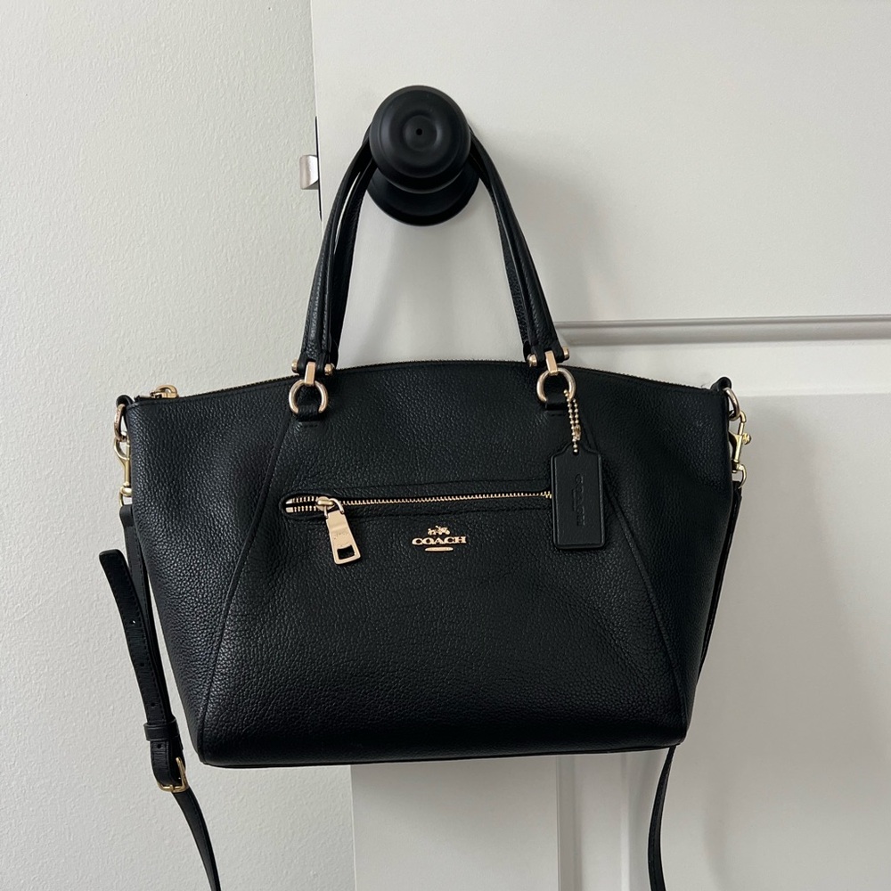 Coach Black Leather Satchel